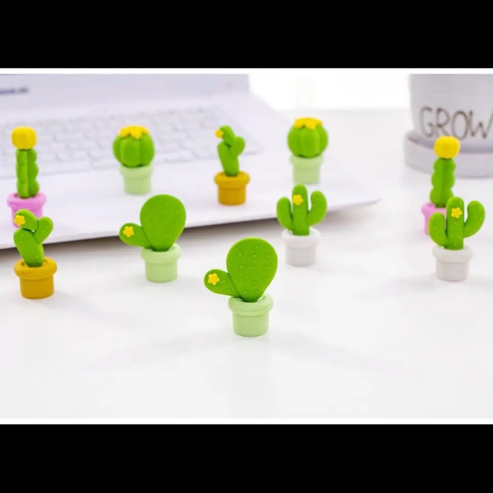 - $.50 CACTUS ERASER. NEW. $.50 WITH ANY $10 ORDER OR MORE